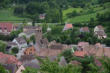 Kaysersberg-vue sur les toits et une tour carré