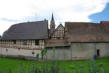 Bergheim : enceinte médiévale formée avec des habitations