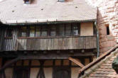 Château du Haut Koenigsbourg-galerie extérieure bois