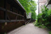 Château du Haut Koenigsbourg-galerie bois sur les remparts 