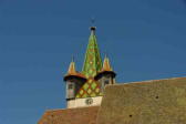 Châtenois-L'église Saint-Georges-clocher à échauguettes