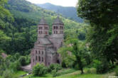 Murbach-abbatiale Saint Léger- vue depuis les hauteurs