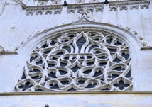 Saint Omer : cathédrale Notre Dame, façade, rosace
