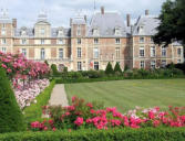 Parc du château, massifs de fleurs