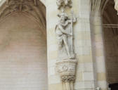 Saint Riquier : église abbatiale , statue de ST Christophe
