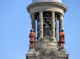 Cambrai : campanile de l'hôtel de ville, les 2 jacquemards Martin et Martine