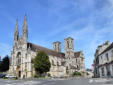 Laon : vue de l' église Saint martin