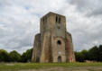 Bergues : tour carrée de l'abbaye Winoc