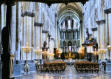 Saint Omer : cathédrale Notre Dame,nef avec chaises