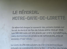 Notre Dame de Lorette : plaque explicative