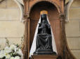 Laon : cathédrale Notre Dame, la vierge noire