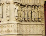 Personnages bibliques sur la façade de Notre Dame d'Amiens