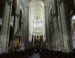 Chaire, nef et choeur de la cathédrale Notre Dame d'Amiens