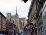 Vue sur la cathédrale Notre Dame d'Amiens