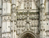 Saint Riquier : église abbatiale, le fronton