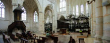 Saint Riquier : église abbatiale, vue intérieure générale de la nef