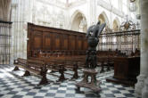 Saint Riquier : église abbatiale, la nef et lutrin