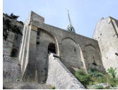 Mont Saint Michel : monte charge pour approvisionnement