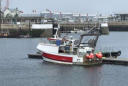 Cherbourg : le port de pêche, bateaux