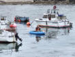 cap Lévi : port de Fermanville, barcasse pour retour au bateau