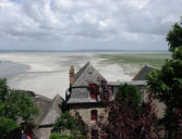 Mont Daint Michel : maison médiévales, prés salés, sable et mer