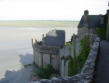 Mont Saint Michel : fortifications et banc de sable