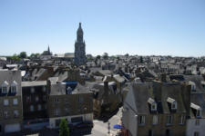 Avranches : vue  de la ville depuis les remparts