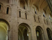 Abbaye bénédictine Sainte Trinité de Lessay, vue intérieure