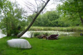 lac Léon : les rives aménagées.