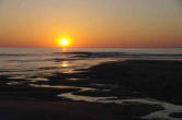 Soulac sur Mer : soleil couchant.