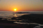 Soulac sur Mer : soleil couchant.