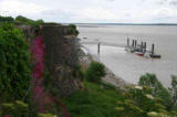 Blaye : vue sur la halte nautique (départ du bac) depuis la citadelle