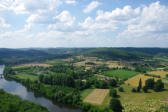 Domme : superbe panorama sur la Dordogne