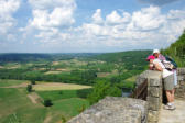 Domme : vue sur la vallée de la dordogne