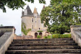 Castelnaud la Chapelle : château des Milandes du parc vers le château