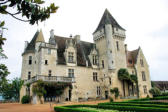 Castelnaud la Chapelle : château des Milandes vue d'ensemble du château