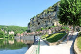 La Roque Gageac :aménagement des rives de la Dordogne
