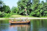 La Roque Gageac : Navigation au fil de l'eau sur la Dordogne en gabare