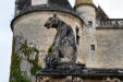 Castelnaud la Chapelle : statue au château des Milandes