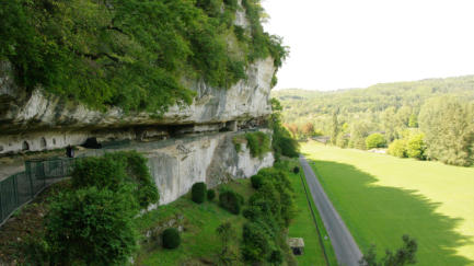 La Roque St Christophe : vue générale du site