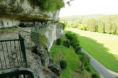 La Roque St Christophe : la falaise