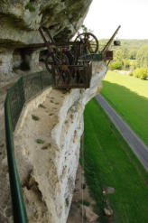La Roque St Christophe : tous les système de levage