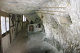 La Roque St Christophe : aménagement au moyen âge 1