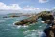 Biarritz : l'océan sculpte les rochers