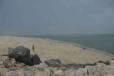 Pointe de Grave : pêcheurs sur la plage