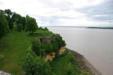 Blaye : depuis la citadelle vue sur la falaise et l'estuaire de la gironde