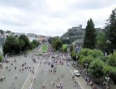 Lourdes : esplanade de Notre Dame du Rosaire de Lourdes