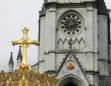 Lourdes : basilique supérieure ( basilique de l'Immaculée Conception )