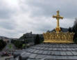 Lourdes :coupole de la basilique Notre Dame du Rosaire de Lourdes