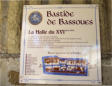 Bassoues : plaque d'information